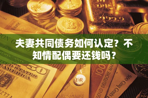 济南夫妻共同债务如何认定？不知情配偶要还钱吗？