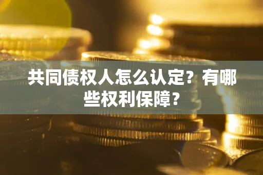 济南共同债权人怎么认定？有哪些权利保障？