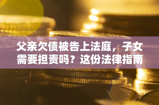 济南父亲欠债被告上法庭，子女需要担责吗？这份法律指南必须看完
