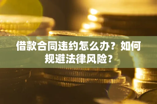 济南借款合同违约怎么办？如何规避法律风险？